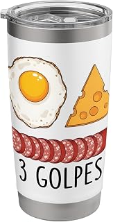Dominican 3 Golpes Breakfast Food Taino Dominicano Stainless Steel Insulated Tumbler
