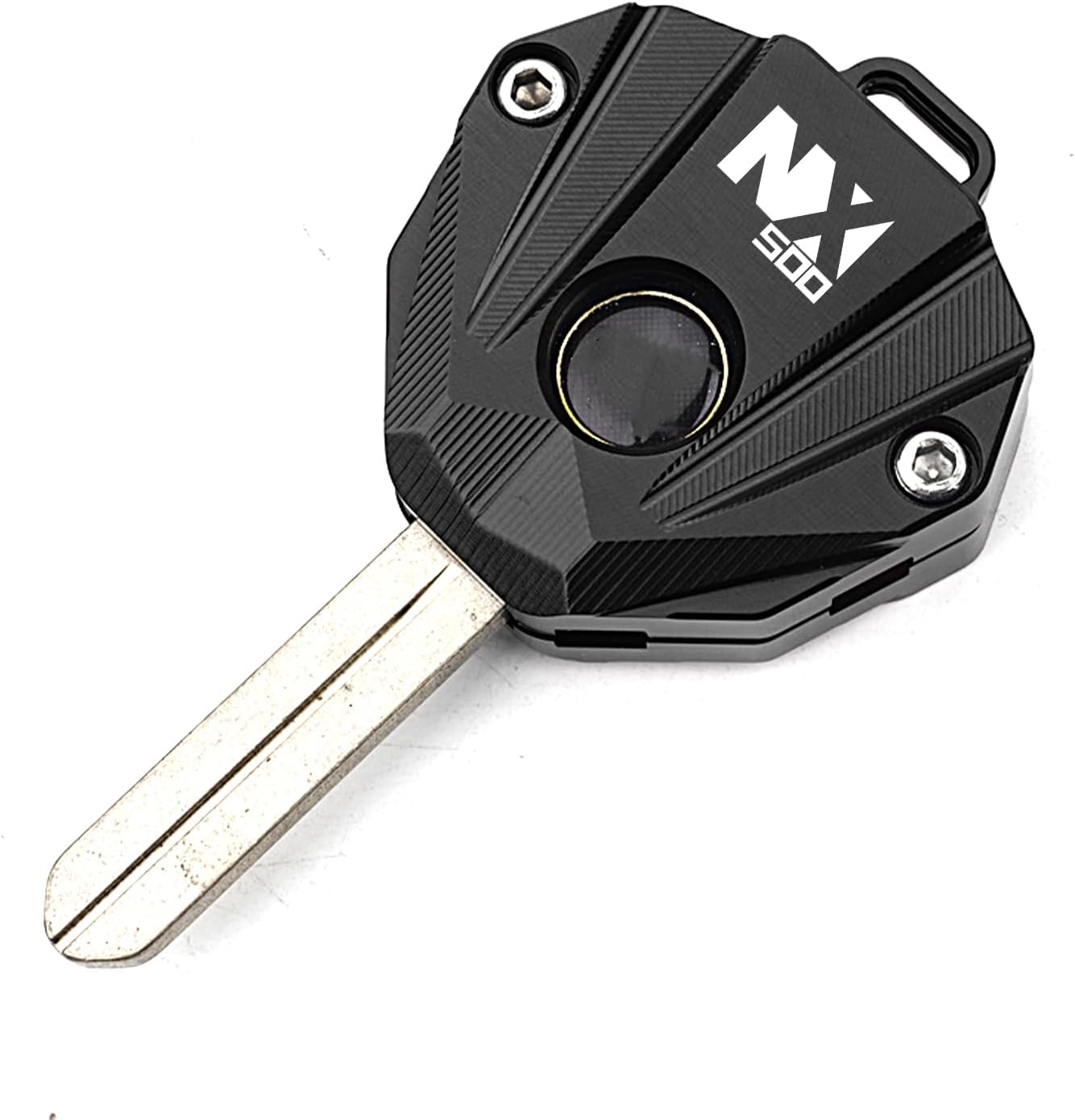 Compatible With 2025 NX500 NX 500 NX400 NX 400 2024 CNC Motorcycle Key Cover Case Keyring Key Chain (Black)
