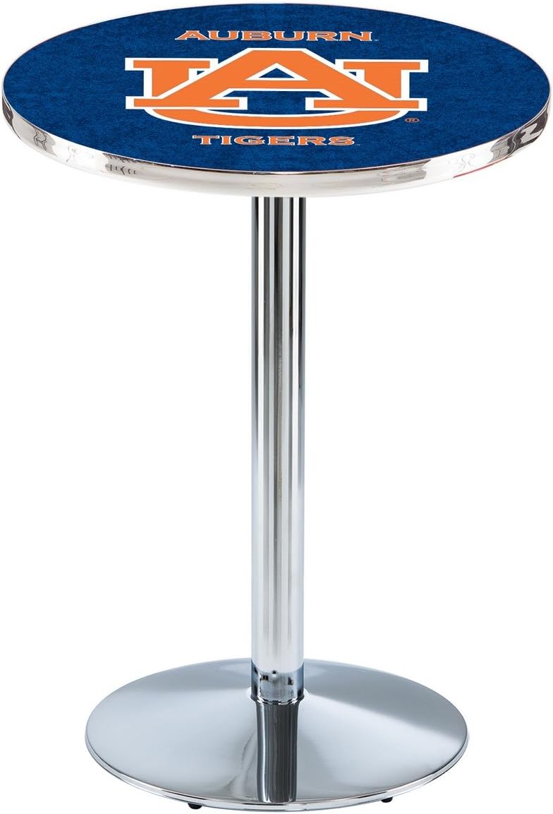 HBS L214-36" Chrome Auburn Pub Table by Holland Bar Stool Co.