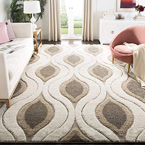 Image of Modern Quality Carpet /Trending Design Hand Woven Fluffy Rug /Mats for Bedroom /Dinning Hall /Living Room 2-inch Thick [Size 8x11 Feet ]