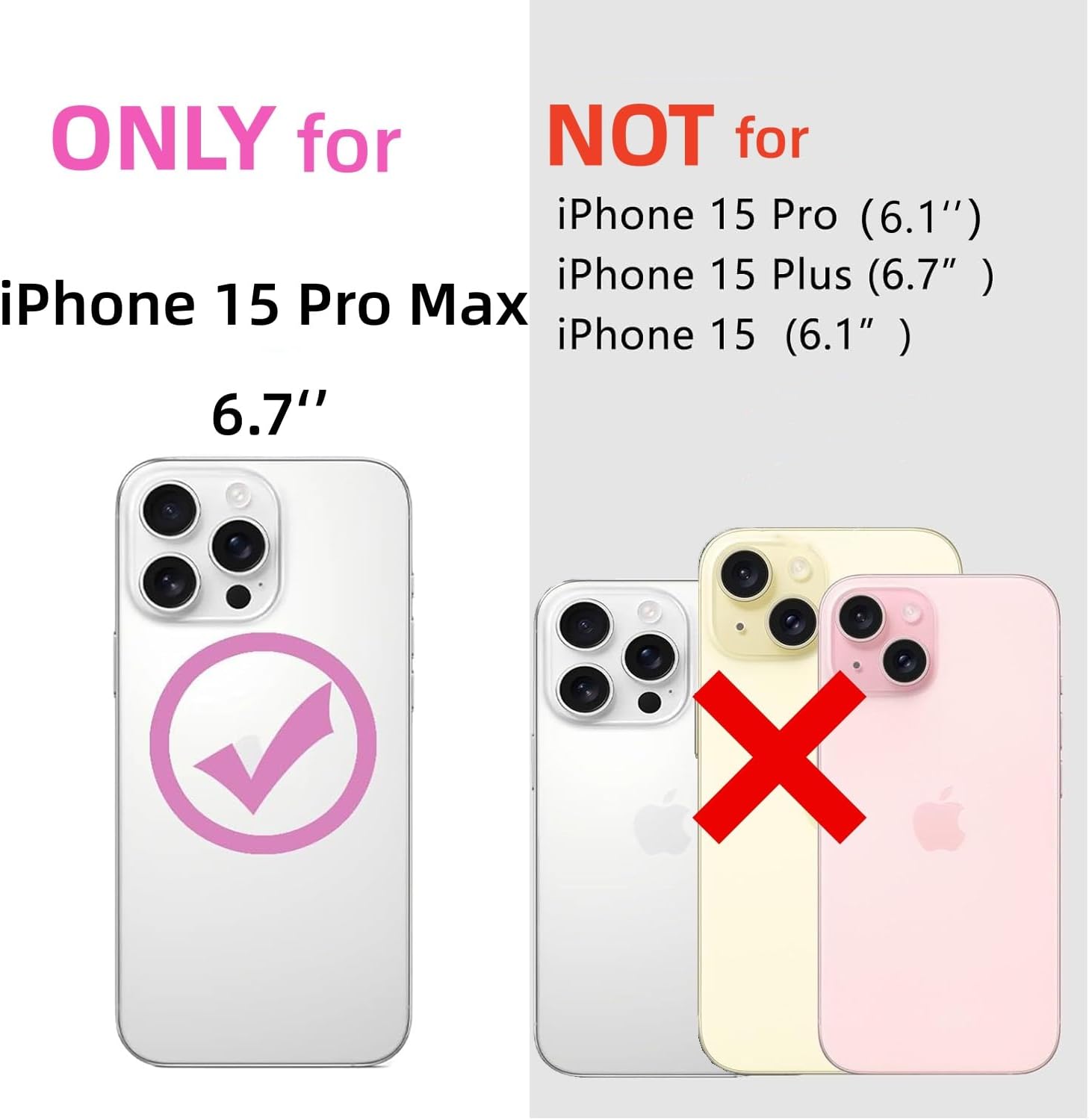 for iPhone 15 Pro Max Clear Case with Pressed Real Flowers Design,Glitter Cute White Floral Pattern Slim Soft TPU Protective Women Girl's Phone Cover for iPhone 15 Pro Max - Image 2