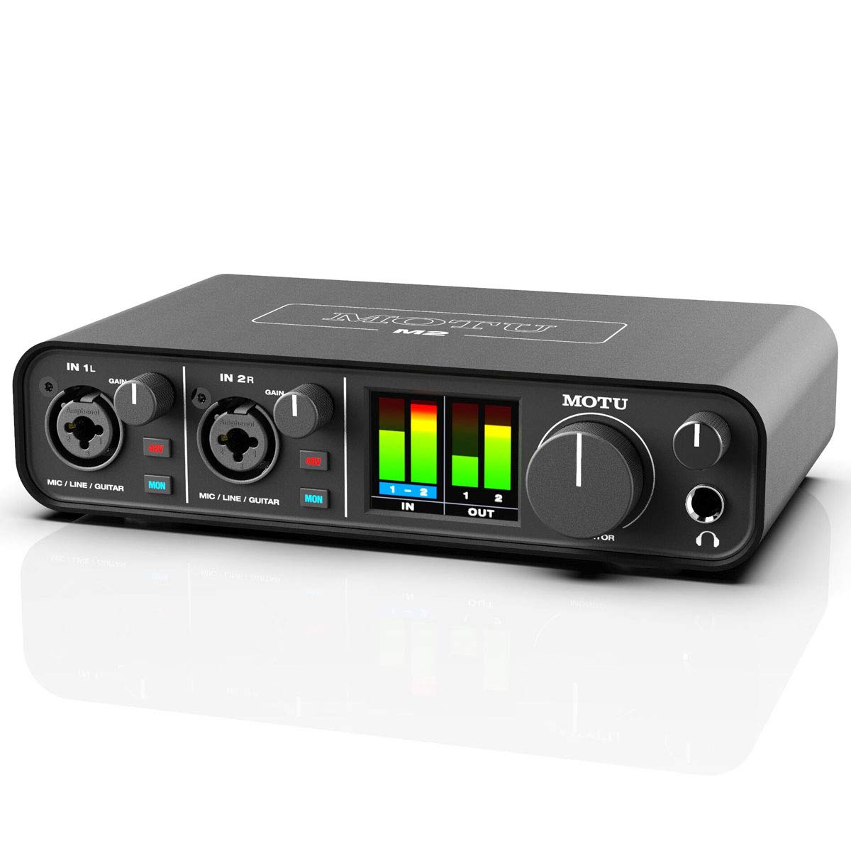 MOTU M2 USB 2-Kanal Audio-Interface + keepdrum Kopfhörer