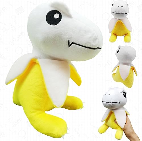 Sumincute Peluche de dinosaurio de peluche de 10.2 pulgadas, animal de peluche T-Rex, lindo animal de peluche de frutas, plátano, tiranosaurio,