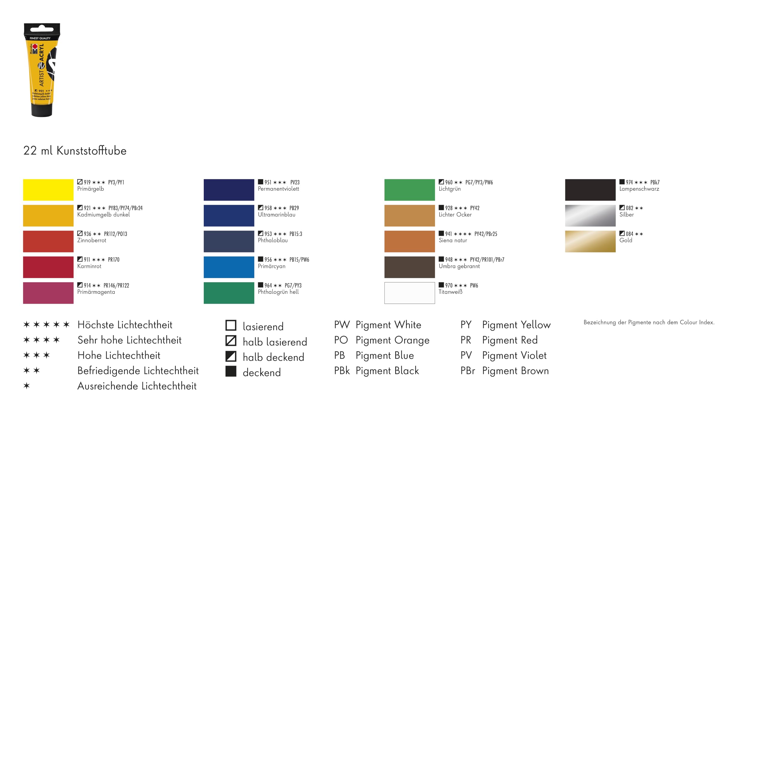 Marabu Artist Acryl Farbe Sand 75 Ml – Feine Acrylfarbe In Künstlerqualität, Hoch Pigmentiert, Pastos, Wasserbasiert, Mit Brillanter Deckkraft, Ideal Für Pouring Und Malerei