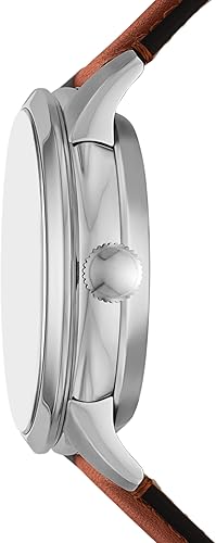 Miniatura 3 de Fossil Men's Townsman Automatic Stainless Steel and Leather Two-Hand Skeleton Watch