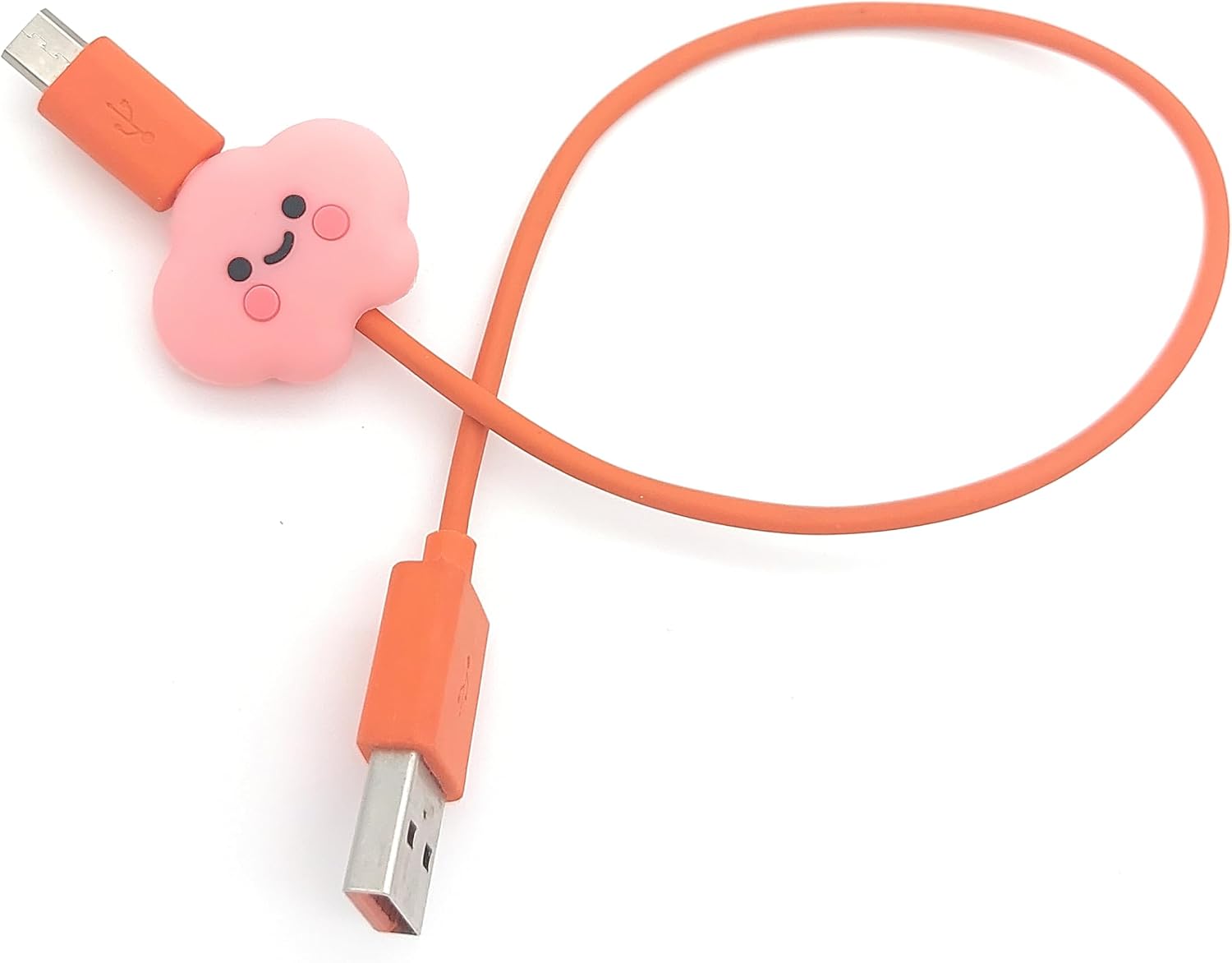 Spelt Şarj Kablosu Kablo Ucu Koruyucu Koruma Kaplama Figür Pink Cloud