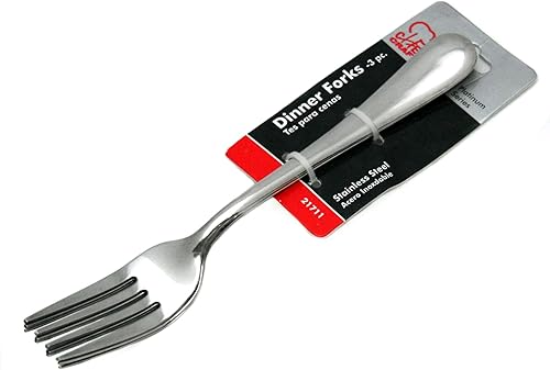 Miniatura 7 de Chef Craft Juego de cubiertos resistentes con soporte, juego de 20 piezas, acero inoxidable