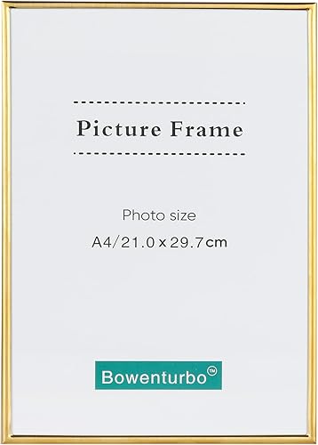 Bowenturbo Marco de fotos de metal de 3.5 x 5 pulgadas, vertical u horizontal, estilo liso, para mesa de pared, borde fino, bonito regalo para el