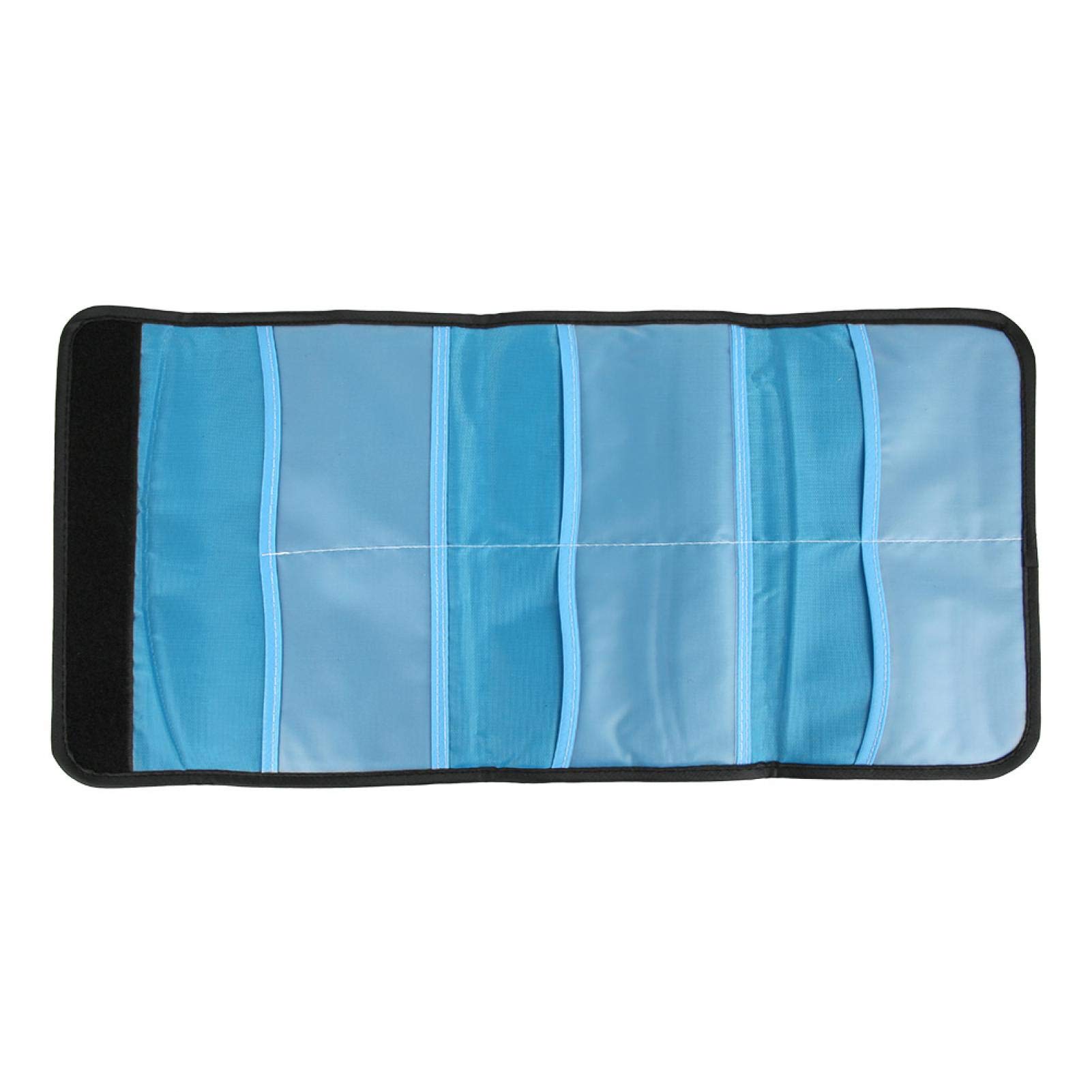Étui de filtre 6 poches Objectif de caméra Filtres de transport Nylon Sac de rangement antichoc Étui portefeuille Pochette de photographie Filtre Sac de transport adapté pour filtre d'appareil photo O