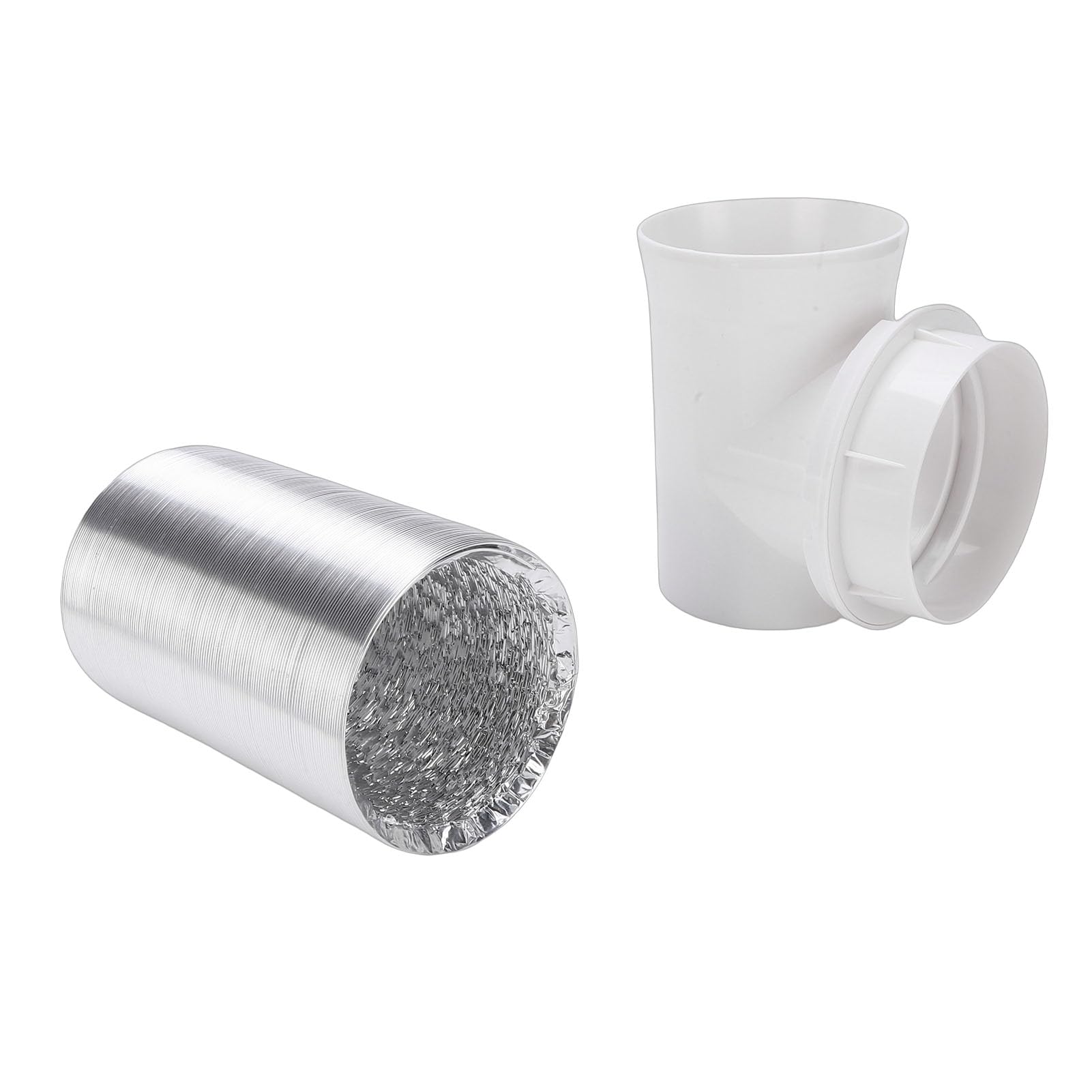 Annadue Kit de Manguera de Ventilación para Secadora, Innovadora Salida de Ventilación de Pared, Junta Hermética, Manguera de 4 Pulgadas para Tiendas de Campaña de Crecimiento, Material de Silicona,