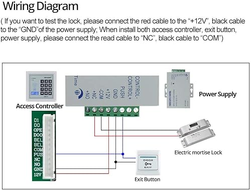 Miniatura 7 de Cerradura de perno de caída eléctrica DC 12V a prueba de fallas NC Modo Cerradura de puerta electrónica para control de acceso Seguridad - Montaje