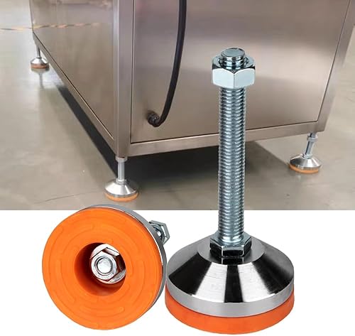 Miniatura 4 de Pies de nivelación resistentes, nivelador de piernas de 2.36 pulgadas de diámetro, patas niveladoras ajustables con rosca M12, capacidad de 1300