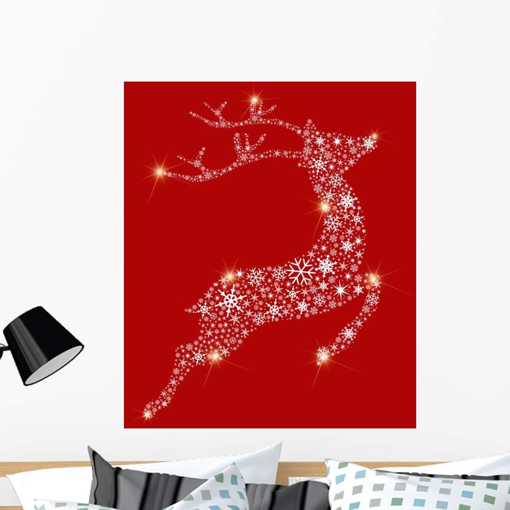 Wallmonkeys Christmas Greetings Wall Mural Peel and Stick Holiday Graphics (36 in H x 36 in W) WM398470