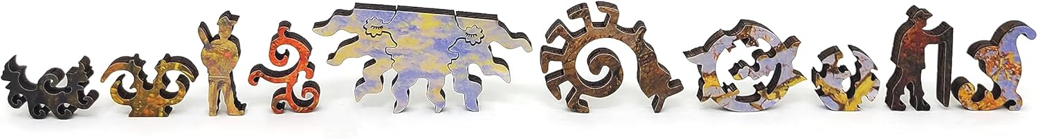 Wooden Jigsаw Puzzle for Adults - Uniquely Shaped Pieces - Made in The USA by FoxSmartBox - 440 Pieces - Starrucca Viaduct, Pennsylvania