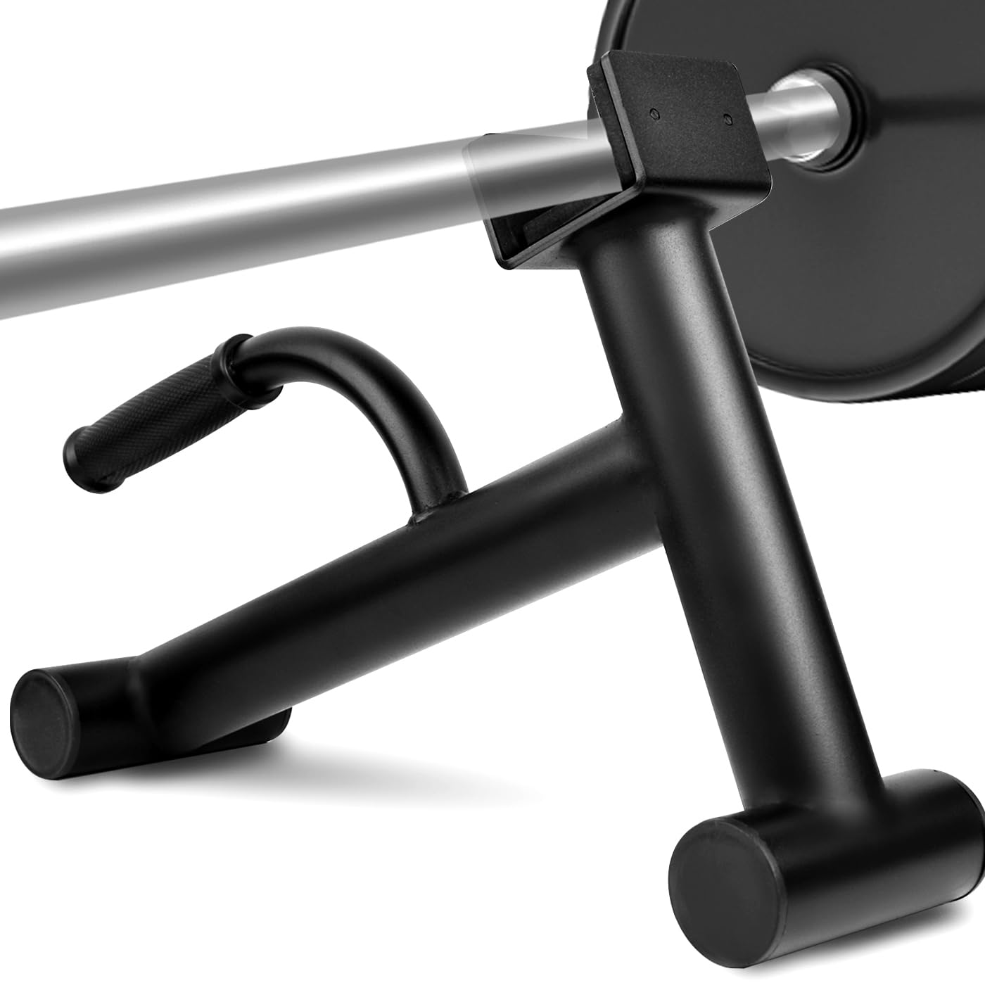 Deadlift Jack Barbell Stand,Barbell Stand for Weight Training Home Gym Easily Unload and Load 600lbs Barbell Plates for Deadlift Exercise