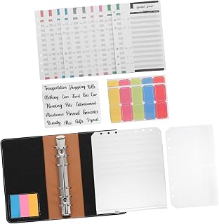 Ciieeo Dinheiro Orçamento Livro Viagem Scrapbook Diário Scrapbook Fichário De Folhas Soltas 1 Conjunto Envelopes De Dinheiro Carteira Planejadores Financeiros Fichário Pequeno Fichário