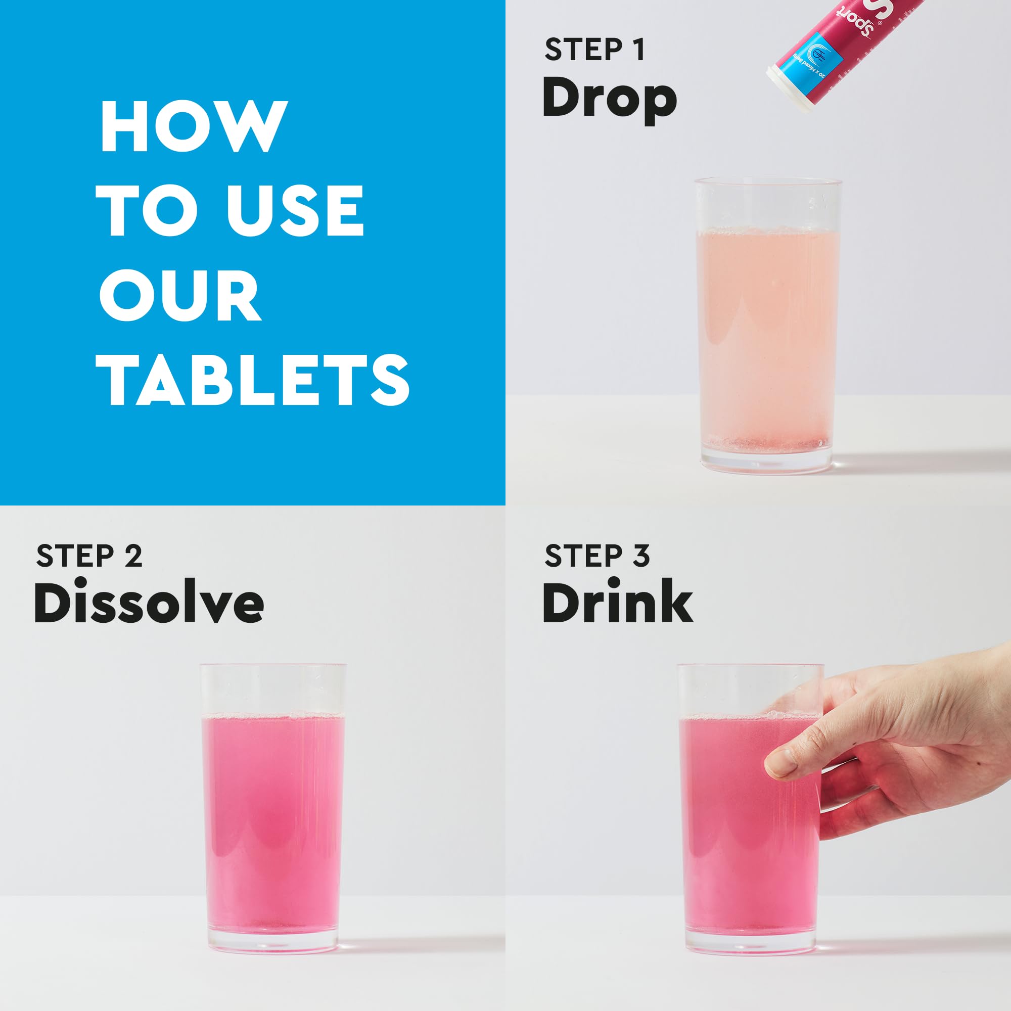 O.R.S Sport Hydration Tablets - Mixed Berry 1 Tube | Winter Sports Electrolytes with Vitamin D & Magnesium for Rehydration & Recovery | Electrolyte Replacement Salts | Vegan, Gluten-Free & Low Calorie