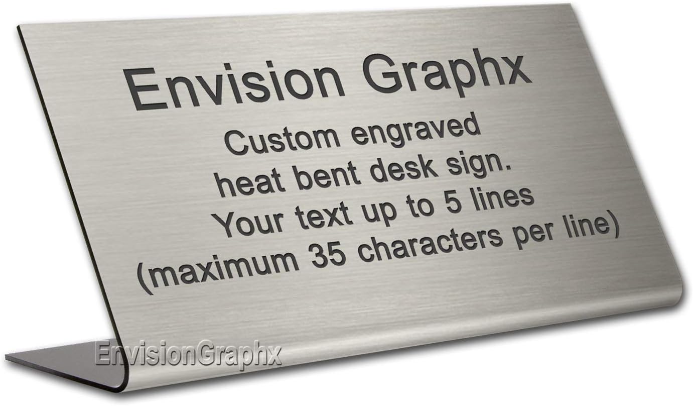 4x8 Custom Engraved Lobby Desk Top Sign