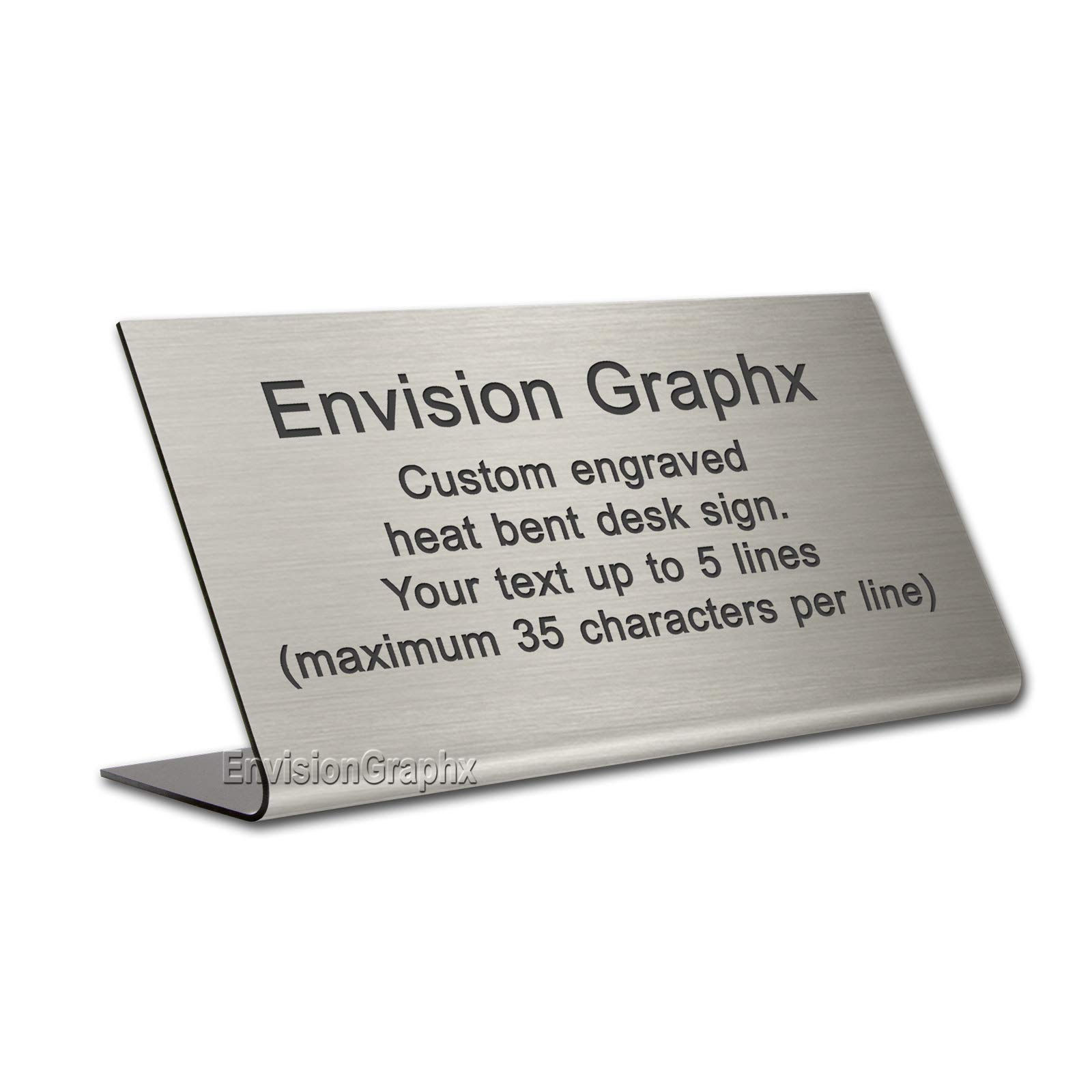 4x8 Custom Engraved Lobby Desk Top Sign