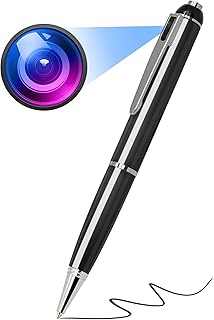 Thirdeyes Bolígrafo de cámara oculta de 64 GB, bolígrafo espía HD 1080P con memoria integrada