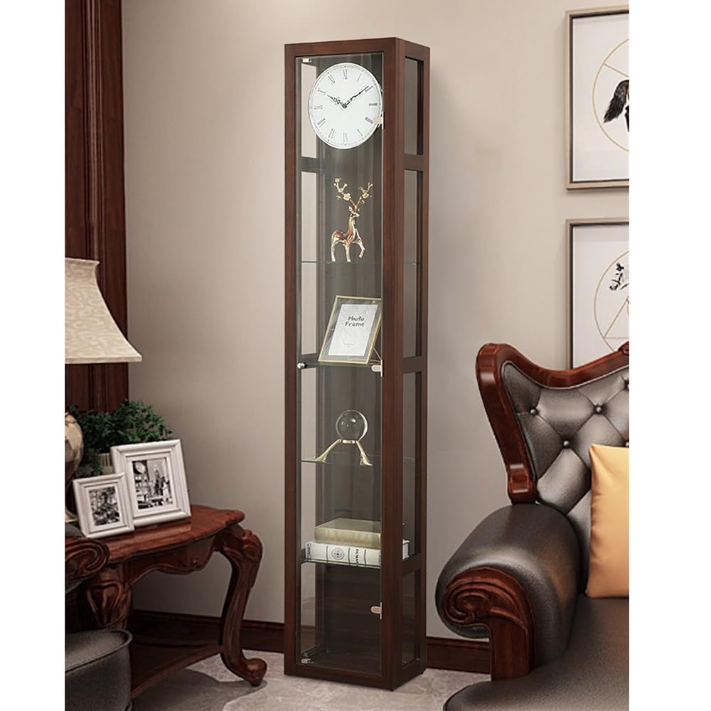 Reloj de pie Reloj de piso madera vintage retro ligeramente desgastado