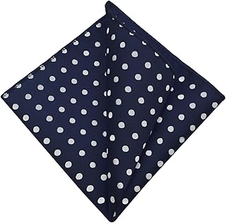 Polka Dot Pocket Squares for Men, Elegant Mens Handkerchiefs Satin Men's Handkerchie for Wedding Party Prom