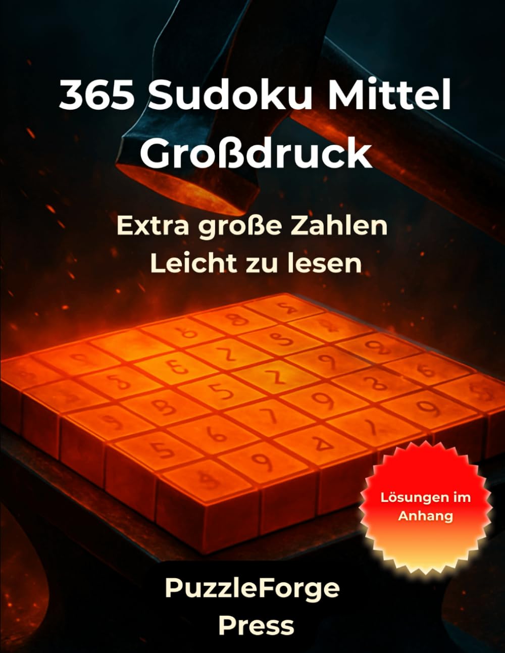 365 Sudoku Mittel Großdruck: Großdruck Sudoku Mittel für Senioren – 365 Rätsel – 2 Sudokus pro Seite – Extra große Schrift – 8,5x11 Format – Mit ... Gehirntraining mit klaren Rätseln)