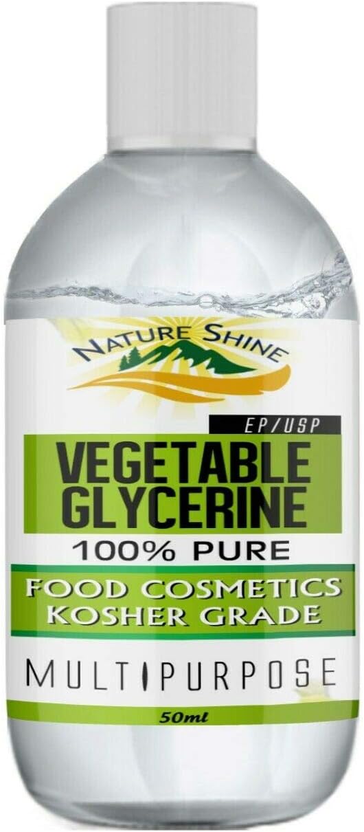 Nature ShineVegetable Glycerine PG/VG Base Mix | 100% Pure Multipupose Glycerin 50ml