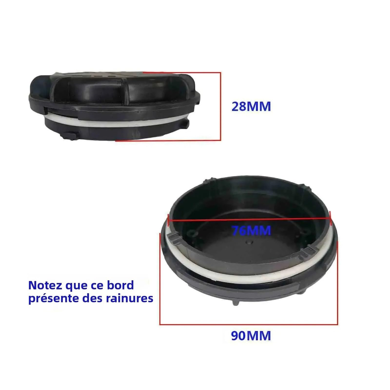 Veicoli Fari Coperchio di Tenuta Per Opel Per Vauxhall Per MOKKA X Cappucci Alogeni Per Abbaglianti Bassi Estensione LED Faro Parapolvere