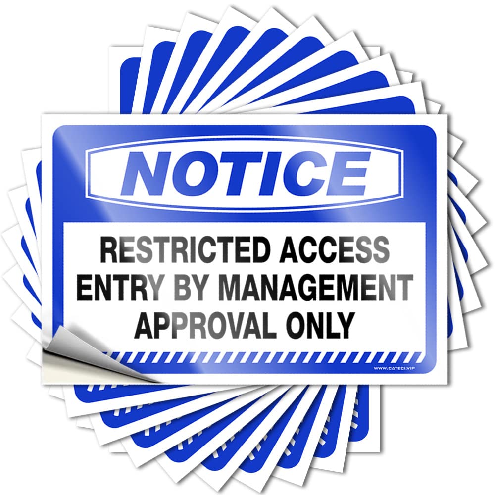 Home Sweet Home Decor Lettering Sticker - Cheap Comfort Tumbler Notice Restricted Access Entry By Management Approval Only(6X9CM)
