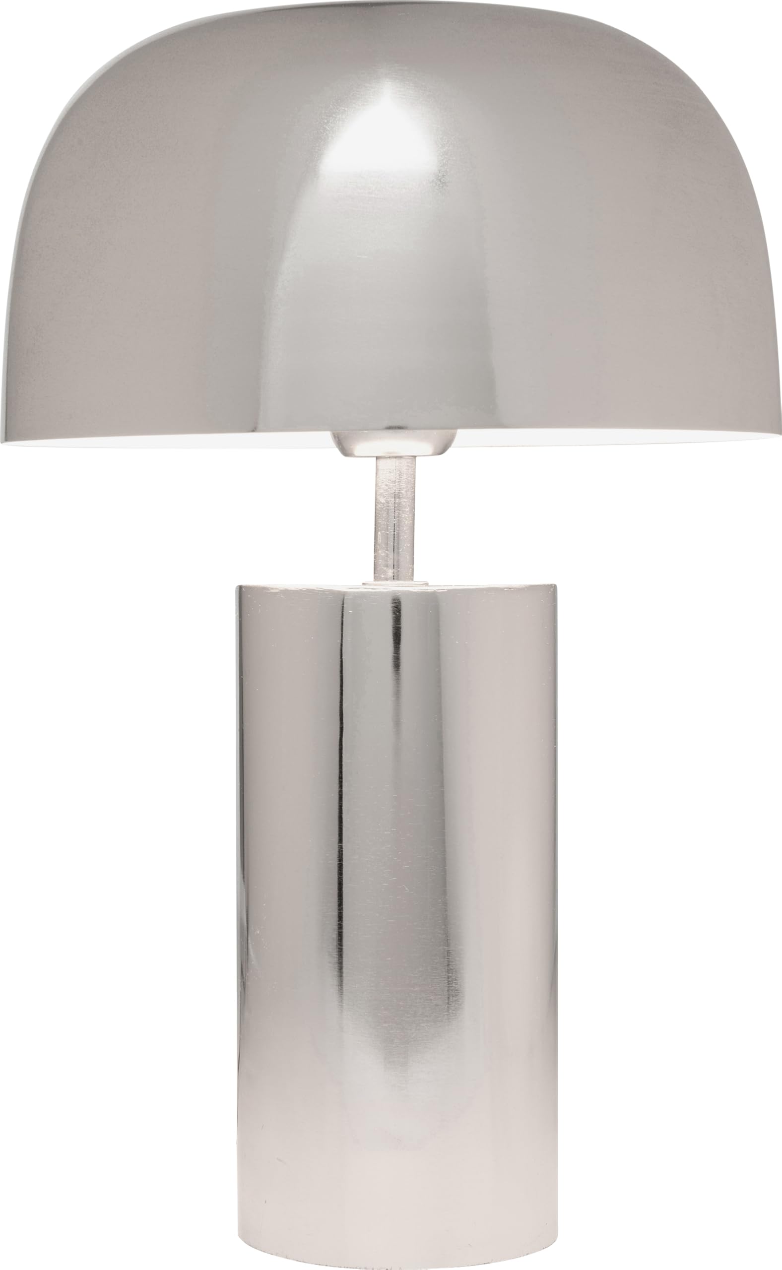 KARE Design Table Lamp Loungy, Chrome, Steel, Bedside Lamp, Elegant Lighting, Room Decor, Bedroom, Living Room, Bulb Not Included, 38 x 25 x 25 cm (H/W/D)