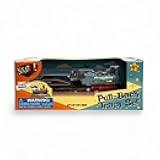 Toysmith Mini Pull-Back Train Set, Assorted Styles, For Boys & Girls 5+