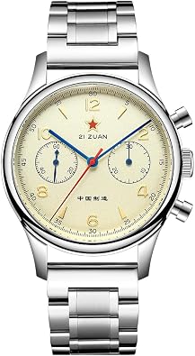 SEAKOSS Original Seagull ST1901 Movement Men Mechanical Watch Retro-Chronograph Seagull 1963 Hand Winding Sapphire Mirror Pilot Wristwatch
