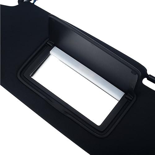 Miniatura 2 de Visera solar automática para 09-19 370Z lado izquierdo del conductor negro con luz de tocador 96401-1EJ0A