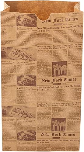 Vista 372 de Restaurantware Bag Tek - Bolsas de almuerzo desechables de 2 libras, 100 bolsas resistentes para llevar, parte inferior plana, ideal para Blanco