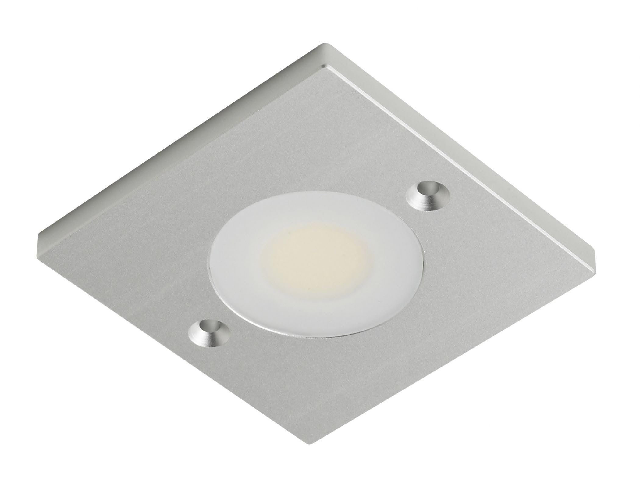 Leyton Lighting Aluminium Sq-Targa-Nw-Top, Targa Led Cabinet Light, 12V, Square, 4000K