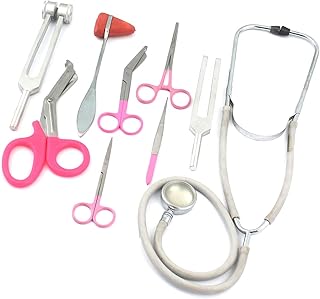 9 Piece Diagnostic KIT in Pink Ideal for EMT, Nursing, EMS and Student Professional Quality Health Care Beauty Tools Instrument