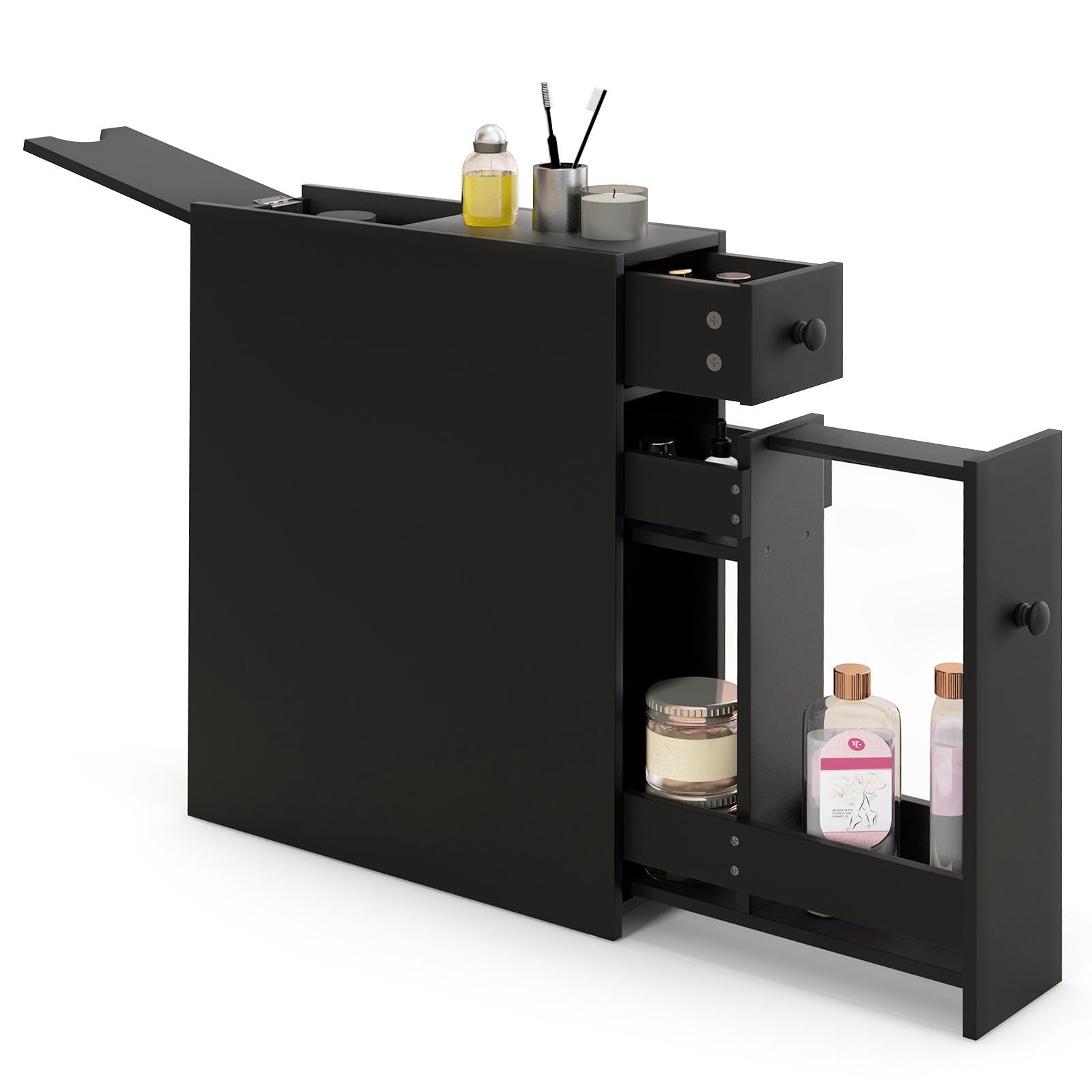 Multigot Wooden Bathroom Cabinet, Wall-Mounted Storage Cabinet With