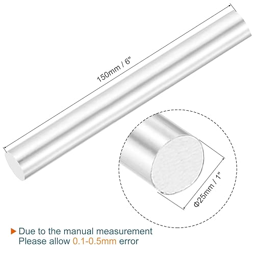 Miniatura 34 de MECCANIXITY Varilla redonda de aluminio macizo de 0.472 in de diámetro, 15.748 in de longitud, para manualidades, paquete de 1