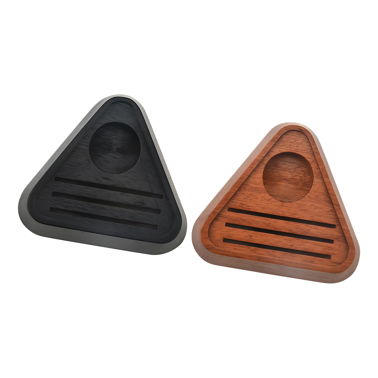 Jazuaiao Wood Organizers Base for Coffee Water Separator Drying Rack Provide Quick Cleaning and Enhances Stability Stable Base