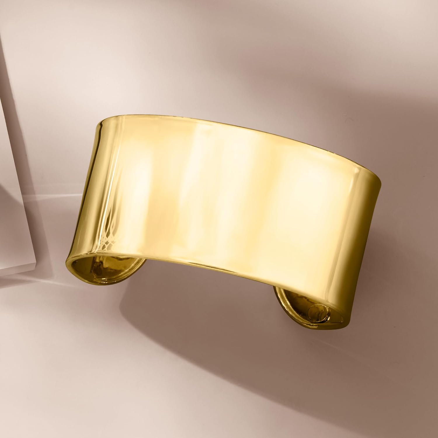 Ross-Simons Italian 14kt Yellow Gold Wide Cuff Bracelet