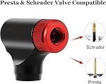 CO2 Bike Tire Inflator with Screw-on Nozzle - CO2 Bike Pump with Push-Button - Schrader & Presta Compatible - Aluminum Alloy Construction, No CO2 Cartridge is Included