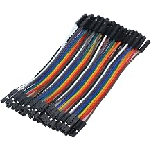 Antrader Breadboard Jumper Wires 40 Pin 10CM Female-Female for Raspberry Pi