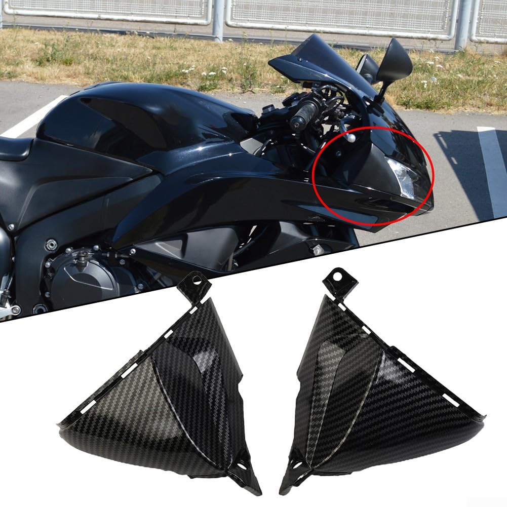Kohlefaser Oberseite Nasenabdeckung Verkleidung Cowling für Honda CBR600RR 07-12