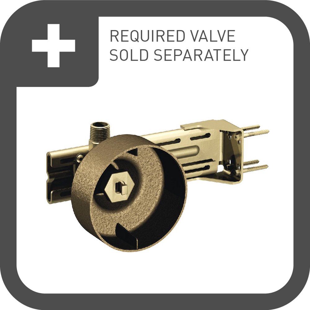 Moen Mosaic Matte Black Round Single-Function Body Spray, Valve Required, TS1322BL