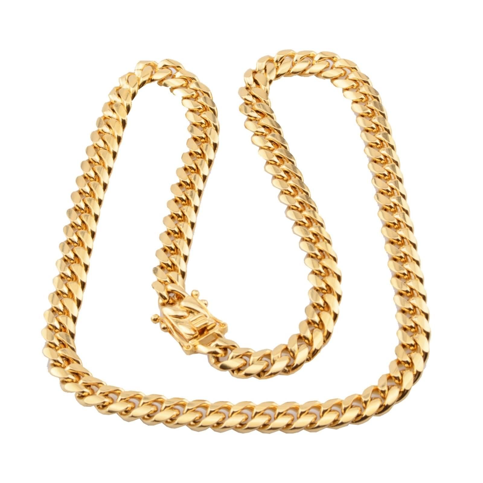 Męskie naszyjniki choker, męski naszyjnik hip-hopowy, łańcuszek pancerka, ogniwa ze stali nierdzewnej, dla mężczyzn, 30 inch x 18mm, Stal nierdzewna, Bez kamieni szlachetnych