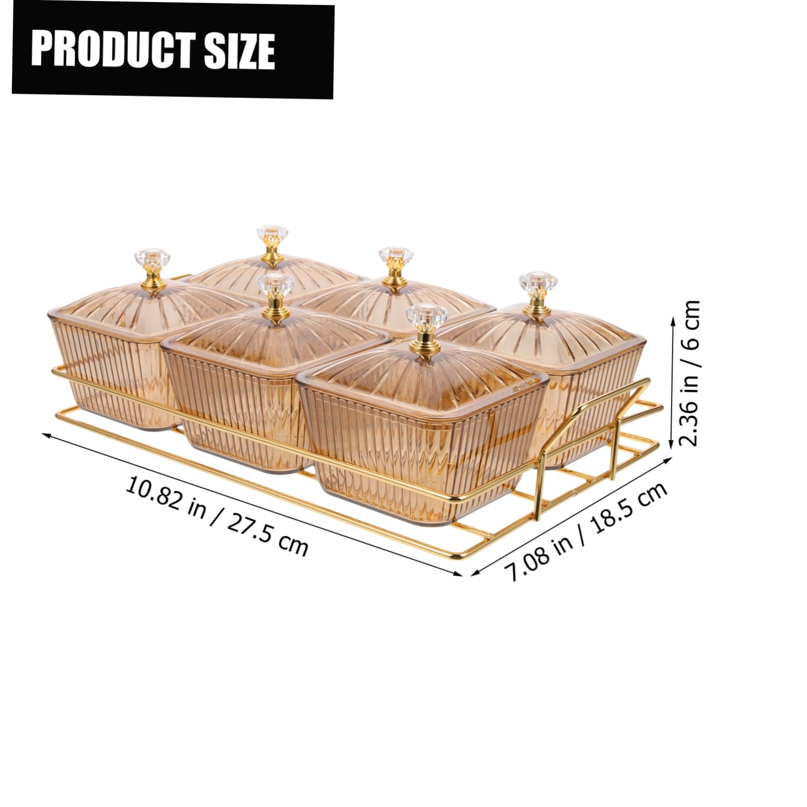 VICASKY Vassoio Portata per Snack Antipasti Frutta e Dessert Realizzato con Materiali Resistente e Duraturo per Servire Alimenti Casa Speciali