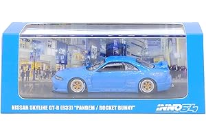 inno64 1/64 diecast Skyline GT-R (R33) RHD (Right Hand Drive) Blue Pandem - Rocket Bunny