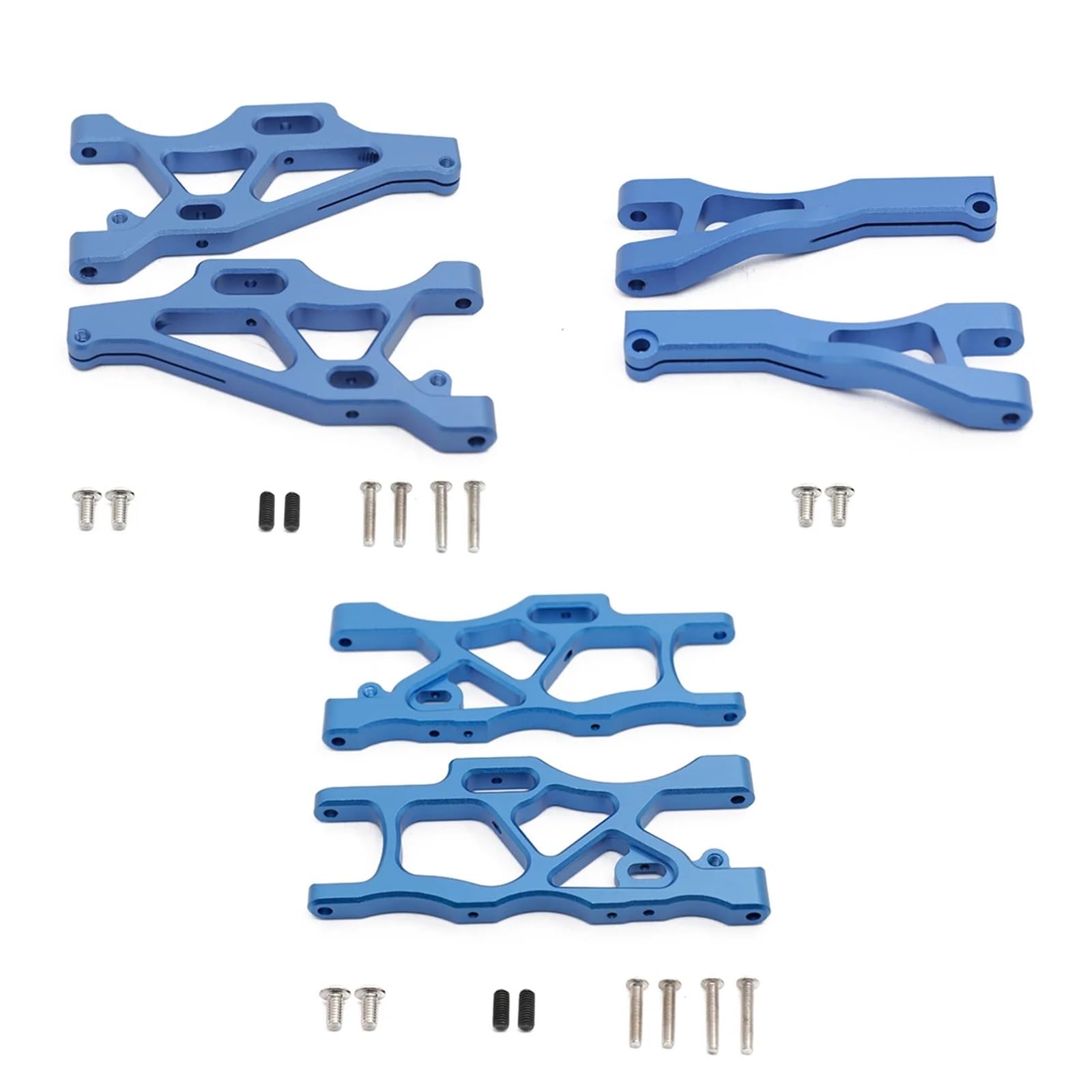 Per Arrma Per Mojave 6S 4WD Per BLX 1/7 6 Pezzi Bracci Sospensione Anteriori E Posteriori In Metallo Set Oscillanti Parti Aggiornamento Auto Camion RC Accessori Giocattoli Rc