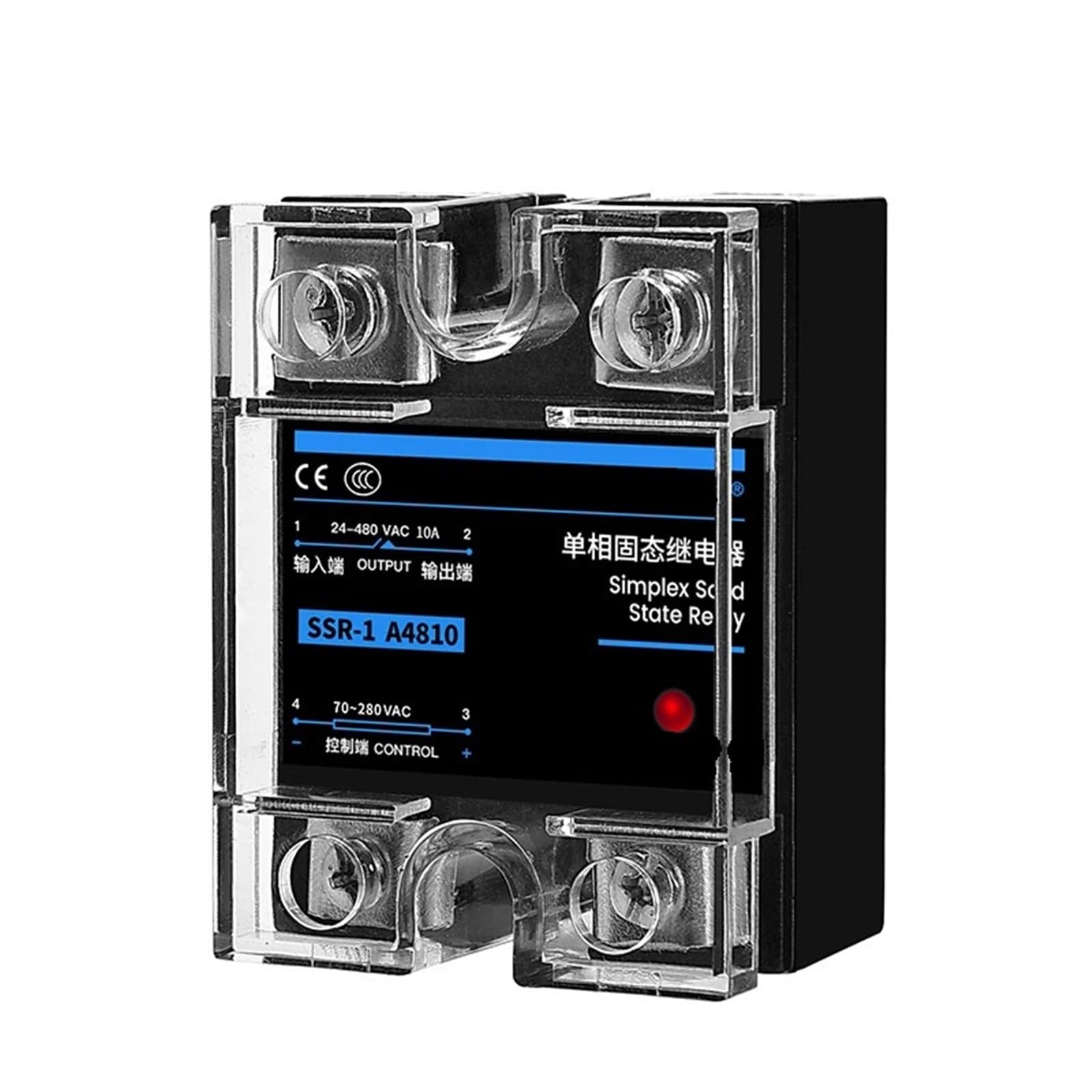 SSR-25DA SSR-40DA SSR-40AA Relè a Stato Solido monofase 10A 25A 40A 60A 80A 100A 120A DD da Modulo AA for Il Controllo della Temperatura(DC Controlled AC,10A)